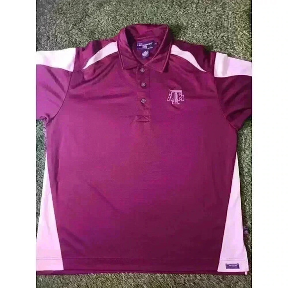 Texas A&M Pro Celebrity Mens XL ATM Polo Aggie Football Polo Athletic Dad - Picture 1 of 9